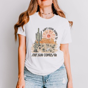 Simply Sage Market Vintage Ain't Goin Down Short Sleeve Tee - 1 of 4