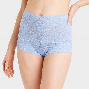 Iris & Lilly Women's Cotton and Lace Hipster Underwear, Pack of 7,  Black/Deep Blue/Grey Heather, X-Large : Clothing, Shoes & Jewelry 