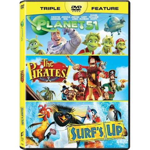 Planet 51 The Pirates Band Of Misfits Surf S Up Triple Feature Dvd Target