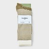 Men's 2pk Casual Crew Socks - Goodfellow & Co™ Olive Green/Cream 6-12 - 2 of 3