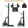 Stair Climbing Hand Truck, Heavy Duty Folding Dolly Cart with 6 Wheels, 440Lbs Capacity, Moving Dolly - 2 of 4