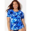 Swimsuits for All Women's Plus Size Chlorine Resistant Swim Tee - image 4 of 4