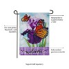 Evergreen Iris Butterflies Garden Burlap Flag 12.5 x 18 Inches Indoor Outdoor Decor - 3 of 4