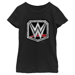 Girl's WWE World Heavyweight Champion Logo T-Shirt - 1 of 4