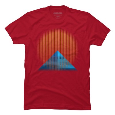 Men's Design By Humans Pyramid Sun By Ramzi T-Shirt