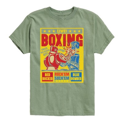 Boys' - Rock 'Em Sock 'Em Robots - Live Boxing Poster Short Sleeve Graphic T-Shirt