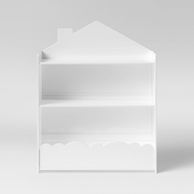 target white bookcase