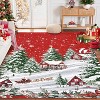 Fulvari Christmas Rug, Santa Claus and Christmas Tree Area Rugs, Washable Non-Slip Carpet Mat Indoor,Area Rug for Bedroom Living Room - 4 of 4