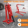 2 Ton Folding Hydraulic Engine Hoist with Lever, Folding Engine Shop Crane Hoist Lift, Heavy Cherry Picker with 6 Wheels for Garage, Workshop - 4 of 4