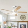 Parrot Uncle 52" Modern LED Ceiling Fans with Lights and Remote Reversible Fan for Bedroom Living Room - 4 of 4