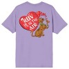 Scooby Doo Ruv Is In The Air Crew Neck Short Sleeve Purple Haze Women's T-shirt - 3 of 4