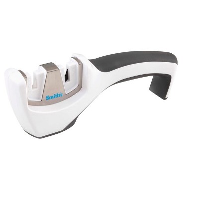 Kitchen IQ Gourmet Pull-Thru Ceramic Knife Sharpener, White