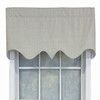 RLF Home R-Crosby Essential Solid Color Fabric Printed Regal Valance 3" Rod Pocket 50" x 17" Sand - 2 of 3