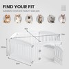 AZL1 Life Concept Pet Crates and Houses 6 Panel Dog Playpen Indoor, Outdoor Pet Fence Ideal for Small to Medium Dogs, White, 69.2"*35"*23.6" - 3 of 4
