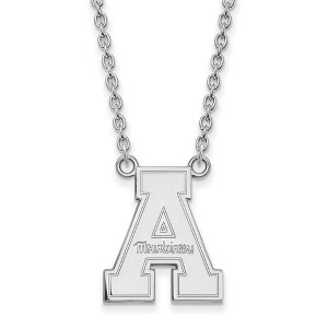 Black Bow Jewelry 14k White Gold Appalachian State Mountaineers NCAA Necklace 18 Inch - 1 of 4