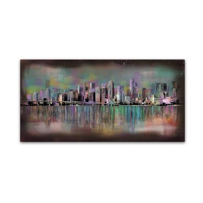 24" x 47" Miami by Ellicia Amando - Trademark Fine Art