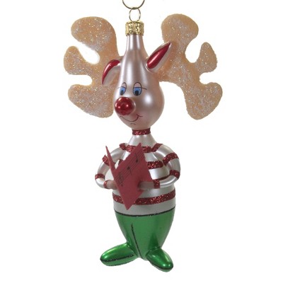Italian Ornaments 6.0 Inch Choir Reindeer Italian Christmas Ornament Tree Ornaments