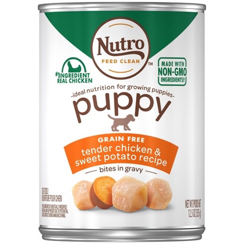 Nutro Grain Free Hearty Stew Wet Dog Food Tender Chicken Sweet Potato Recipe Puppy 12.5oz