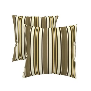 Covers&All Sunbrella® Indoor / Outdoor Throw Pillows Inserts with Covers, Set of 2 - 1 of 4