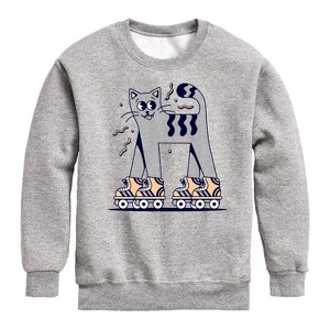 Boys' - Instant Message - Kids Crew Fleece Graphic Long Sleeve Fleece Sweatshirt - 1 of 4