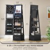 Fredees 360° Swivel Jewelry Organizer with Full-Length Mirror & Lights, Standing Armoire with Drawers, Large Jewelry & Makeup Storage - 2 of 4