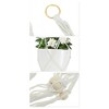 Unique Bargains Macrame Plant Hanger Woven Cotton Indoor Outdoor Decorative - 4 of 4