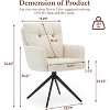DYHOME Dining Chairs Set of 6, Mid Century Modern Swivel Dining Chairs with Arm, Upholstered Accent Chair for Kitchen Dining Living Room - 2 of 4