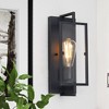 C Cattleya 1-Light Incandescent Rectangle Indoor Wall Sconce with Matte Black Finish - 2 of 4