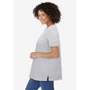Woman Within Plus Size Perfect Short-Sleeve Keyhole Tee - 4 of 4