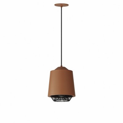 ET2 Lighting Phoenix 1 - Light Pendant in  Brick/Black