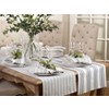 Saro Lifestyle Timeless Stripes Table Runner, 16"x72", Blue - 3 of 3