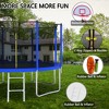 BestParts 12FT Trampoline with Basketball Hoop, Ladder & Safety Enclosure Net – Blue - 4 of 4