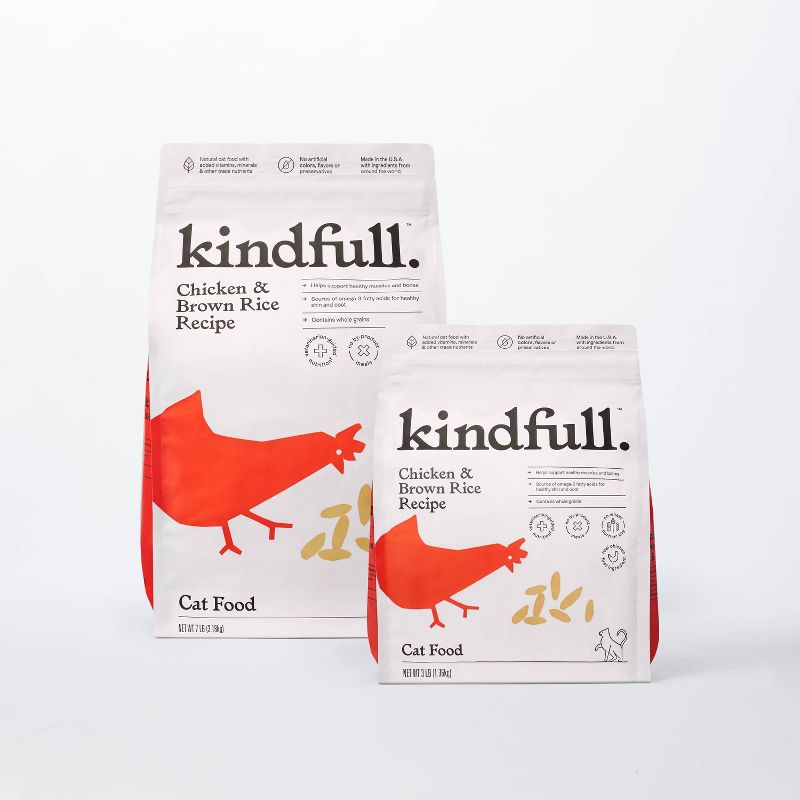 Chicken and Brown Rice Dry Cat Food - Kindfull™, 5 of 8