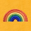 Dalix Rainbow Embroidered Lightweight Relaxed Jersey Tee Summer Cute Positive Womens - 2 of 4