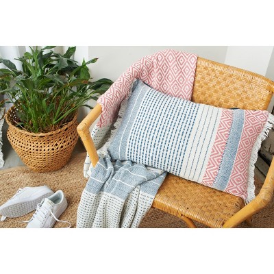 Berkley Hibiscus Multicolor Cotton Throw Blanket