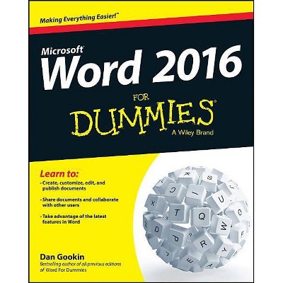 Word 2016 for Dummies - by  Dan Gookin (Paperback)