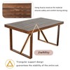 PAGED Patio Dining Set Wood Patio Table and Chairs Set with Thick Cushions for Patio, Balcony, Garden, Courtyard - 4 of 4
