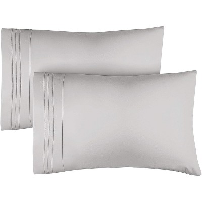 Ultra Soft Solid Pillowcases Set of 2 - Breathable & Comfortable Pillow Covers - CGK Linens