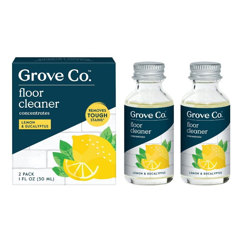 Grove Co. Lemon Floor Cleaning Concentrate - 2ct, 1 of 8