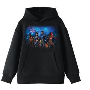 Youth Boys Gotham Knights Superheroes Black Graphic Print Hooded Sweatshirt - 1 of 1