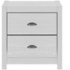NicBex Nightstand with 2 Drawers,23.5 inch/15.75 inch Bedside Table with Metal Handles and  Elegant Finish,Side Table for Bedroom,Living Room,White - 2 of 4