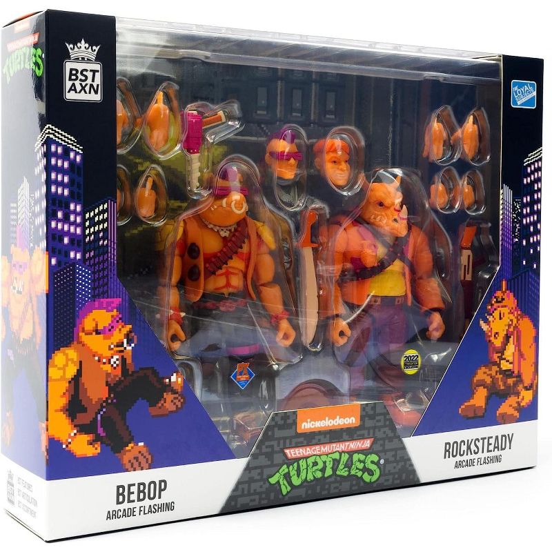 The Loyal Subjects TMNT Arcade Exclusive 5 Inch Figure Set | Bebop & Rocksteady, 2 of 4