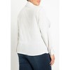 ELOQUII Women's Plus Size Tie Front Collared Blouse - 3 of 4