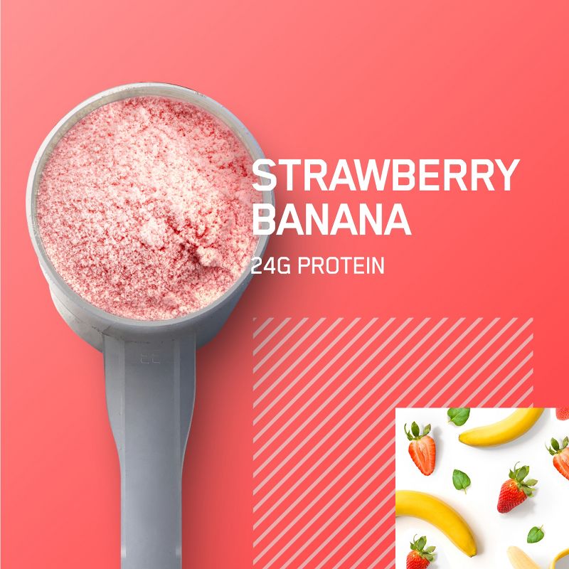 Optimum Nutrition, Gold Standard 100% Whey Protein Powder, Strawberry Banana, 5lb, 4 of 11