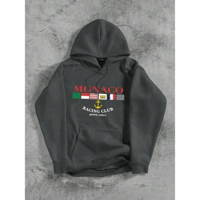 TIME HOLLOW Plaid Print Hooded Sweatshirt - Cozy And Stylish For Going Out