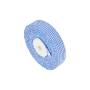 Unique Bargains Ribbon Plaid Pattern Polyester 393.7"x0.79" 1 Pc - 1 of 4