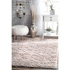 Nuloom Vinita Moroccan Diamonds Shaggy Indoor Area Rug, 4' x 6', Light Beige - 2 of 4