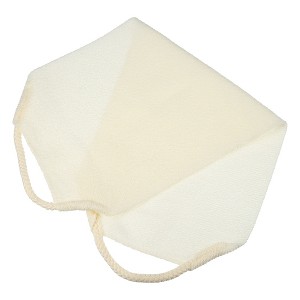 Unique Bargains Elasticity Body Scrub Towel for Bathroom 18.90"x8.07" Beige 1 Pc - 1 of 4