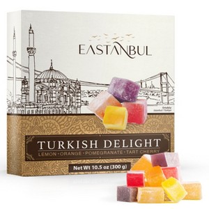 Eastanbul Turkish Delights Assorted with 4 Flavors, Turkish Lokum, 8.8 oz - 1 of 4