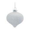 Glitter Ribbed Glass Ornament (Set of 12) - 4 of 4